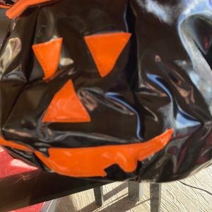 Vintage vinyl pumpkin purse!